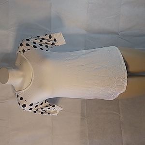 12pm by Mon Ami Polk dot raglan to women's size small